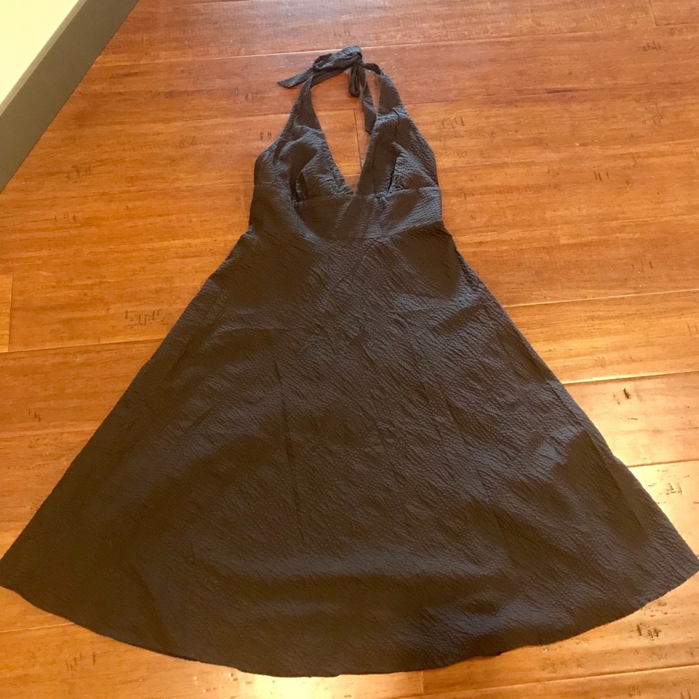 Brown halter dress